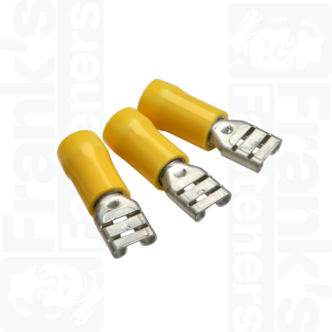 6.3 x 0.8mm Yellow Female Push-On Terminal