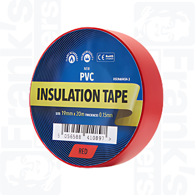 Red PVC Insulation Tape - 20m x 19mm