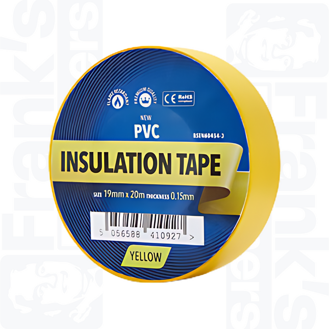 Yellow PVC Insulation Tape - 20m x 19mm