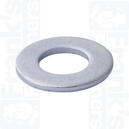M4 Form A Flat Washers (DIN 125) - Zinc Plated Steel