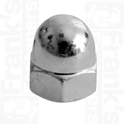 M4 Hexagon Domed Cap Nut (DIN 1587) - Stainless Steel (A2)