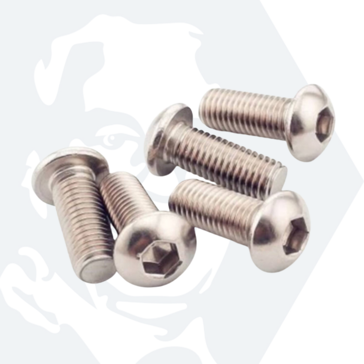 M6 Socket Button Screws (ISO 7380) - Stainless Steel (A2)