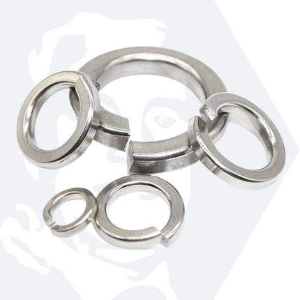 M8 Spring Washers (DIN 127B) - Stainless Steel (A2) (Pack of 100)