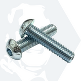 M8 Socket Button Screws (ISO 7380) - Zinc Plated High Tensile Steel (10.9)