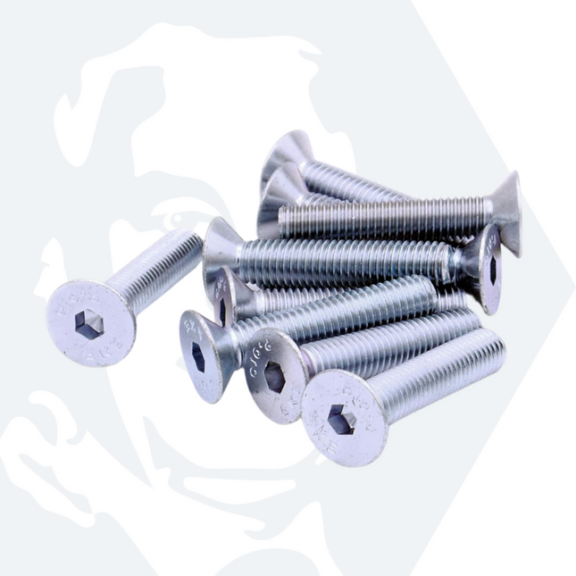 M4 Socket Countersunk Screws (DIN 7991) - Zinc Plated Steel (10.9)