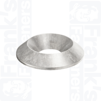 M10 Turned Cup Washer, Zinc Plated