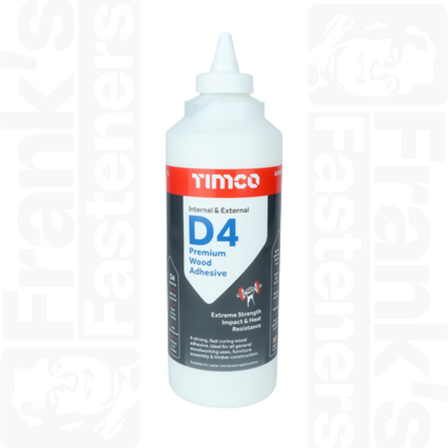 Internal & External D4 Premium Wood Adhesive 1L