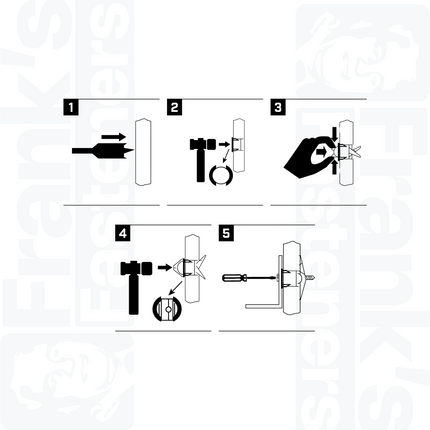 Bullfix Heavy Duty Mirror/Picture Hooks & Retainer, Pack of 10
