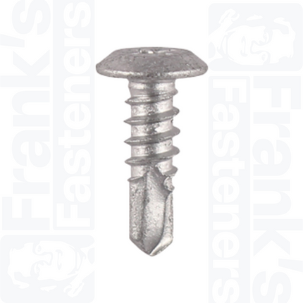 4.8 x 16mm Metal Construction Sheet & Framing Screws PH Low Profile Pan Exterior, Silver