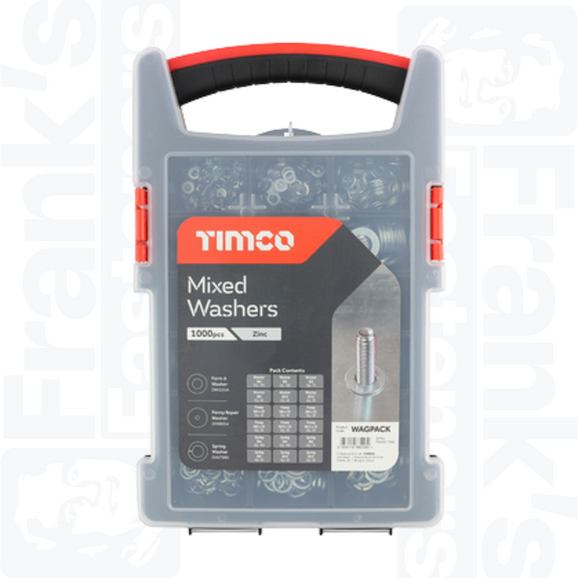 Mixed Washers Grab Pack, Zinc