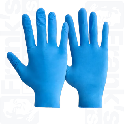 Size 10/Extra Large Mercator Nitrylex Blue Nitrile Disposable Gloves, Box of 100
