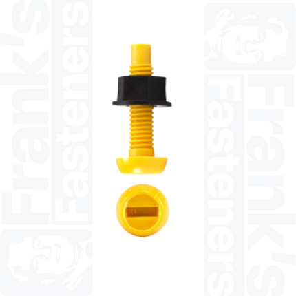 Yellow Number Plate Screw & Nut