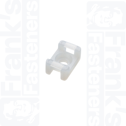 Saddle Mount for 4.8mm Cable Ties, Natural
