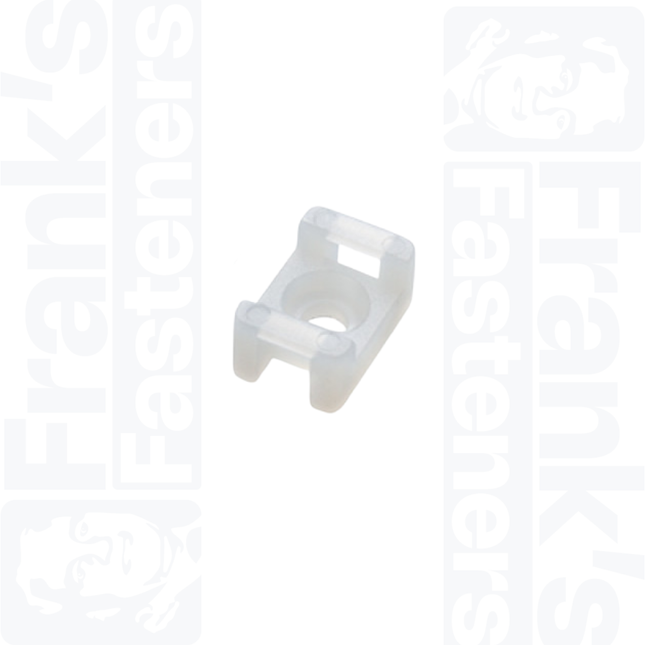 Saddle Mount for 4.8mm Cable Ties, Natural