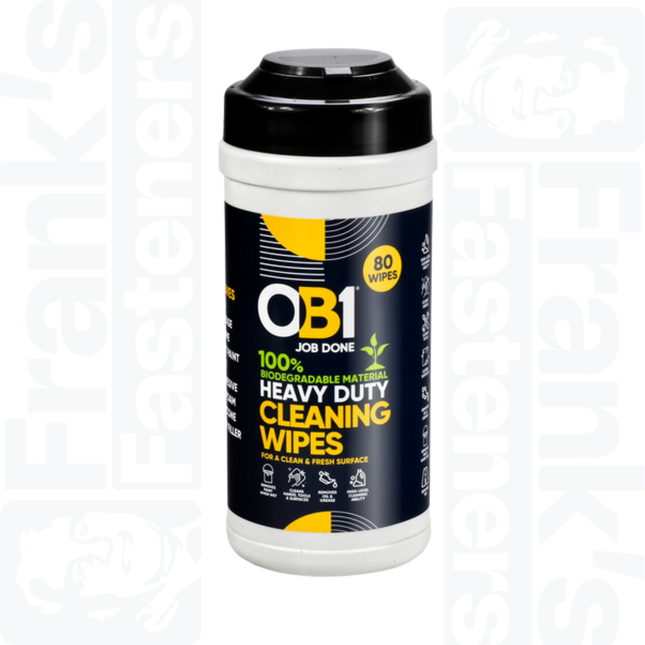 OB1 Biodegradeable Heavy Duty Cleaning Wipes