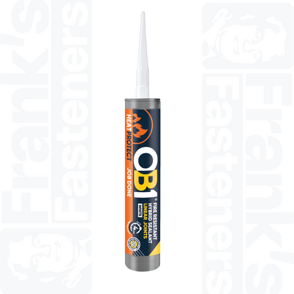 OB1 Heat Protect Fire Resistant Hybrid Sealant, White 290ml