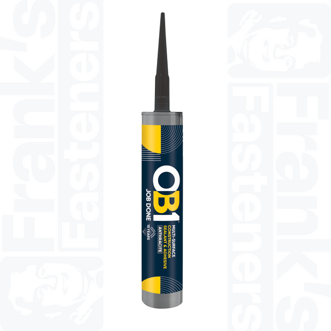 OB1 Multi-Surface Construction Sealant & Adhesive Anthracite