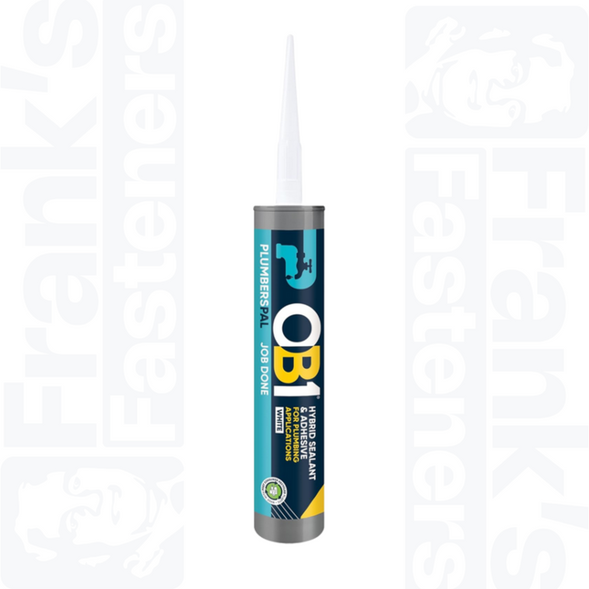 OB1 PlumbersPal Hybrid Sealant & Adhesive, White 290ml