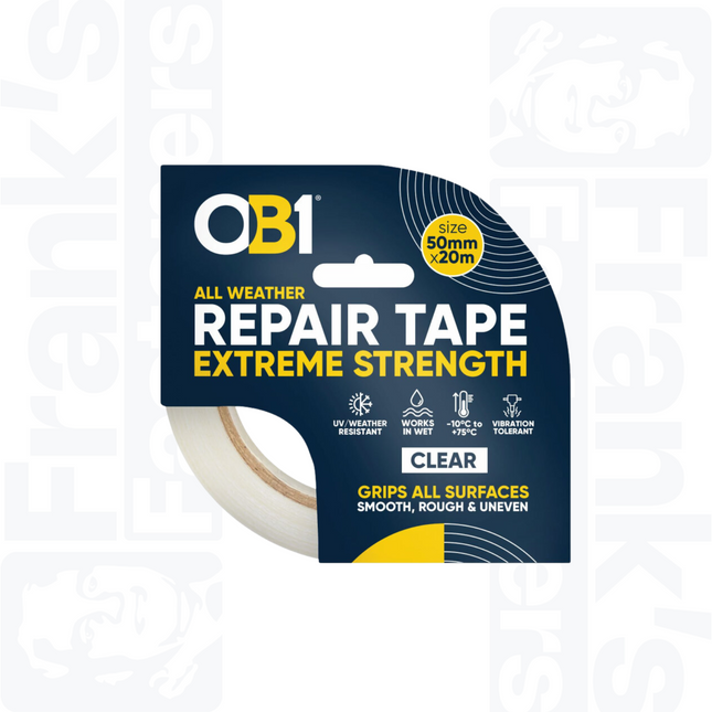 OB1 All Weather Repair Tape Extreme Strength, Clear