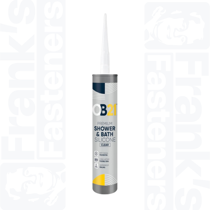 OB21 Premium Shower & Bath Silicone, Clear 310ml