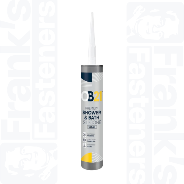 OB21 Premium Shower & Bath Silicone, Clear 310ml