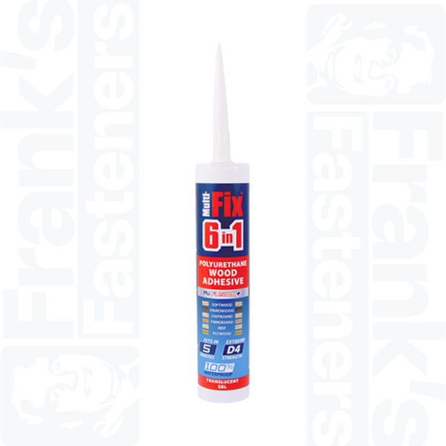 PU Wood Adhesive 5 Minute Gel 310ml, Translucent