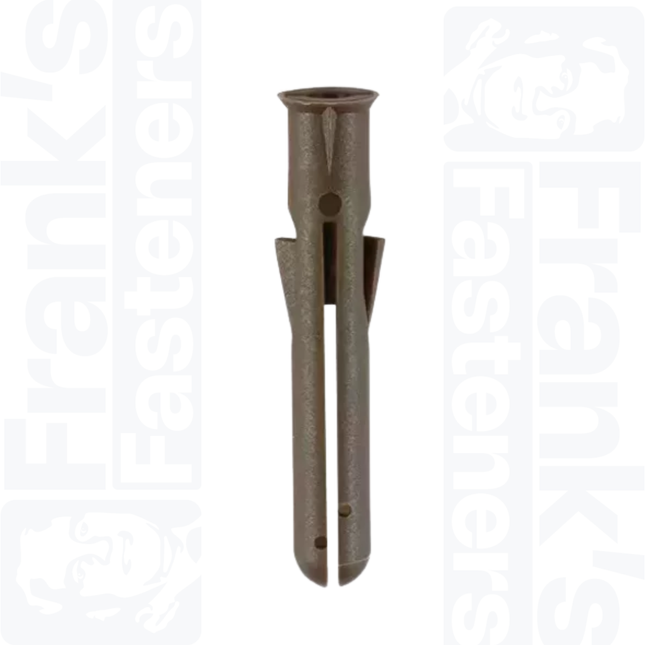 7.0 x 42mm Brown Premium Plastic Plugs