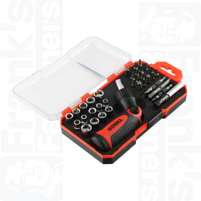46pcs Ratcheting Screwdriver Bit Set