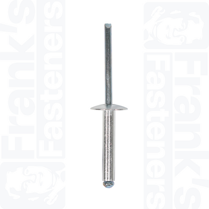 4.8 x 16mm Flange Head Rivets, Aluminium