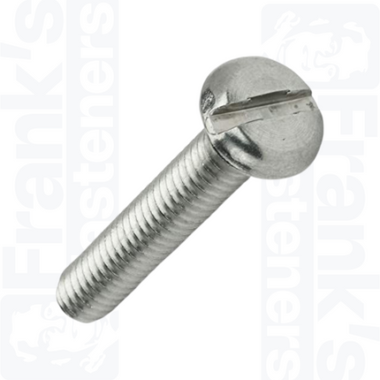 M5 x 30mm Slotted Pan Head Screws (DIN 85) - Stainless Steel (A2)