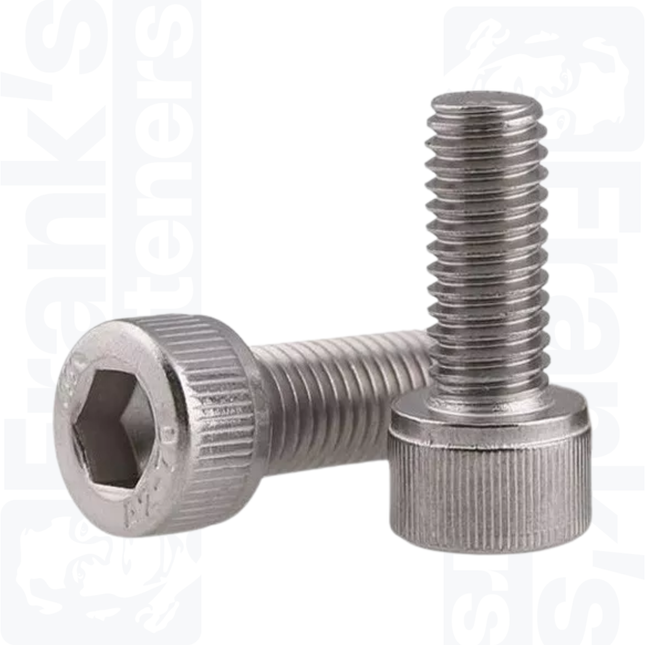 #10 UNC x 1 1/2" Socket Cap Head Screws, Stainless Steel (A2)