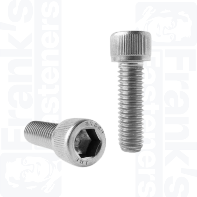 M12 x 20mm Socket Cap Head Screws DIN 912, Stainless Steel A2