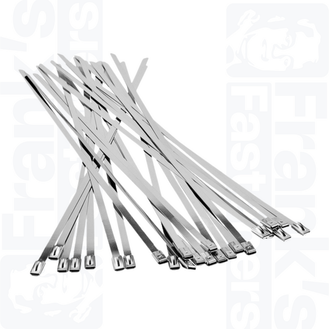 125mm x 4.6mm Stainless Steel Cable Ties (Pack of 100)