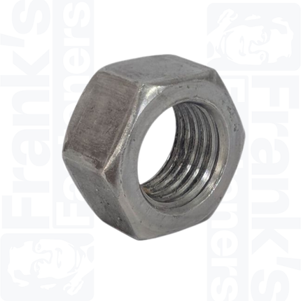 1/4" UNF Hexagon Full Nut, Self Colour Steel