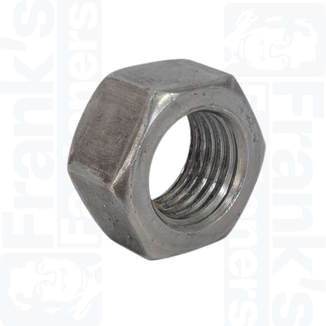 1/2" UNC Hexagon Full Nut, Self Colour Steel