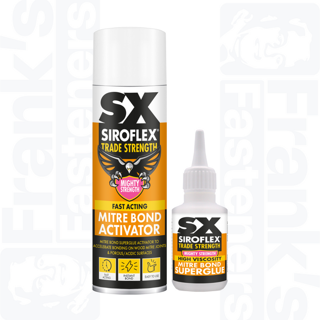 Siroflex SX Mitre Bond Kit 50g & 200ml Activator