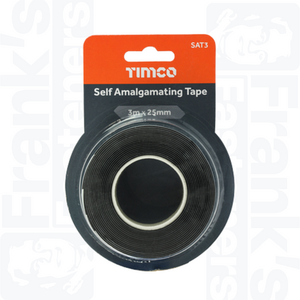 3m x 25mm Black Self-Amalgamating Tape