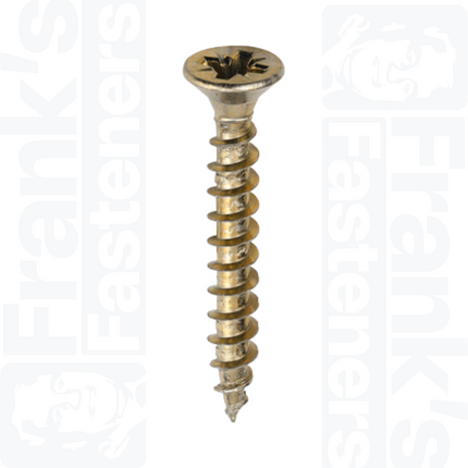 4.0 x 40mm Solo Chipboard & Woodscrews Industry Pack, Yellow