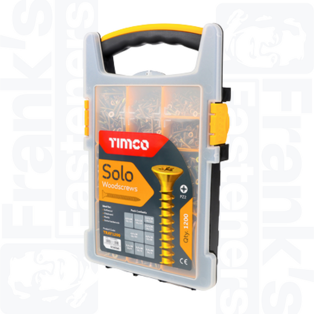 Solo Chipboard & Woodscrews Grab Pack, Yellow