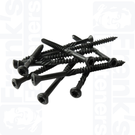 4.0 x 40mm Tiger-Tx Decking Screw, Black Stainless (250)
