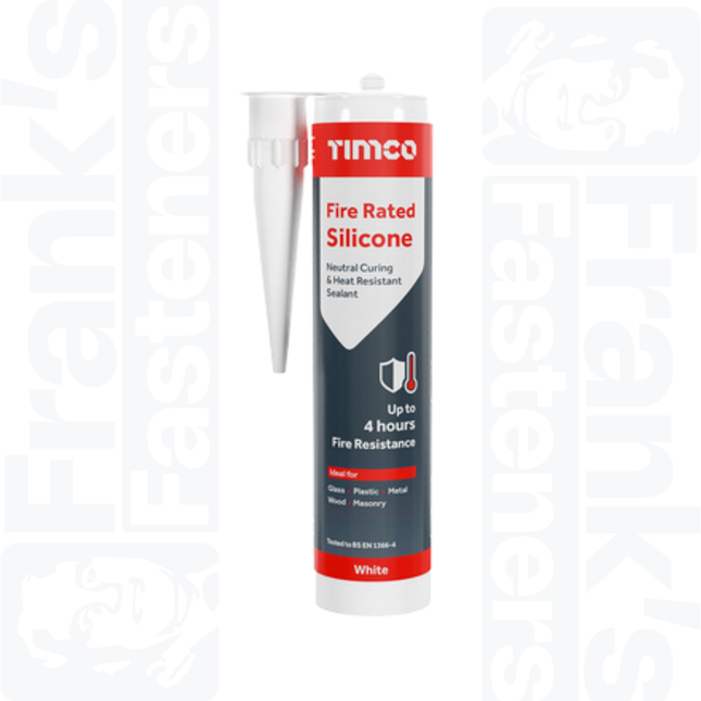 TIMCO Fire Rated Silicone, White 300ml