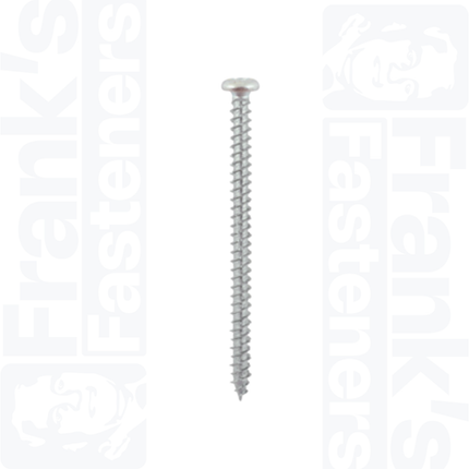 7.5 x 100mm Concrete Screws TX Pan, Zinc (100)