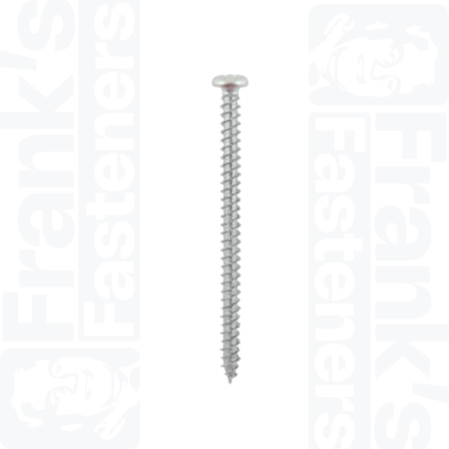 7.5 x 120mm Concrete Screws TX Pan, Zinc (100)