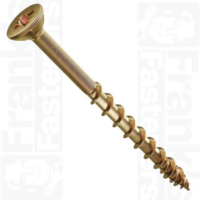 4.5 x 60mm SCREW-TITE® Pz Countersunk Screw, Yellow (200)