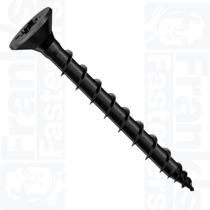 4.5 x 50mm EXTERIOR-TITE® Pz Countersunk Screw, Black (200)
