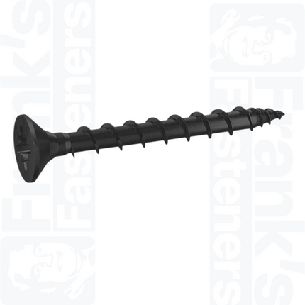 4.5 x 50mm EXTERIOR-TITE® Pz Countersunk Screw, Black (200)