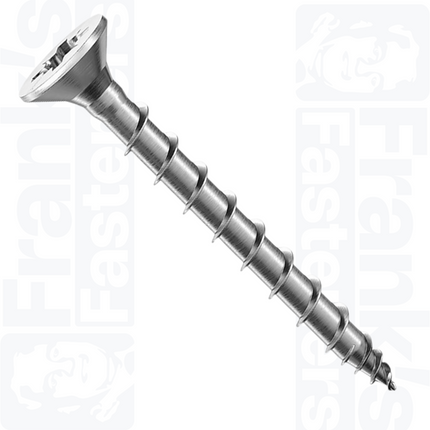 4 x 30mm HINGE-TITE® Pz Countersunk Screw, Chrome (50)