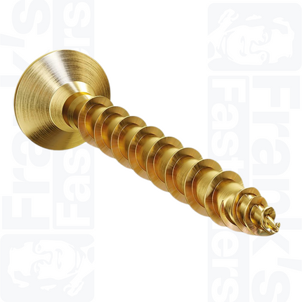 4.5 x 30mm HINGE-TITE® Pz Countersunk Screw, Brass (50)