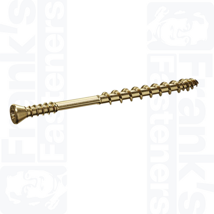 3.5 x 25mm Lost-Tite® Tx Countersunk Screw, Yellow (200)