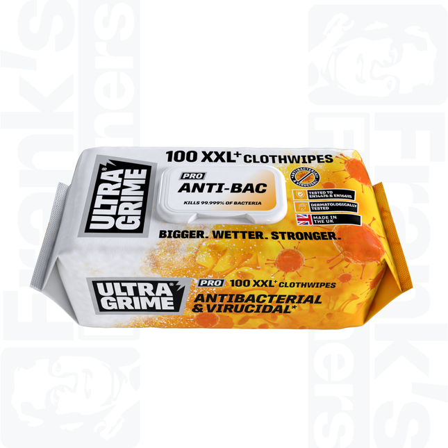 UltraGrime Pro XXL+ Anti-Bac Cleaning Wipes